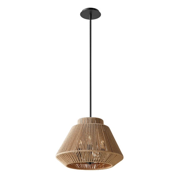 Justice Designs - ECO-8291-MBLK - Three Light Pendant - Eco - Matte Black