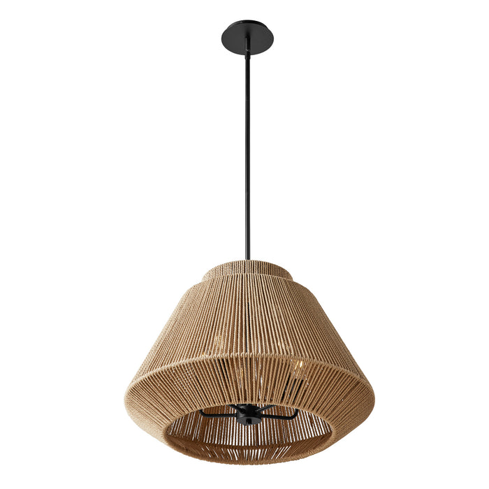Justice Designs - ECO-8292-MBLK - Five Light Pendant - Eco - Matte Black