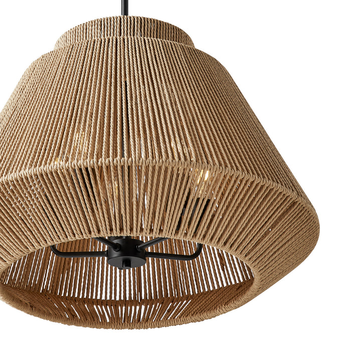 Justice Designs - ECO-8292-MBLK - Five Light Pendant - Eco - Matte Black
