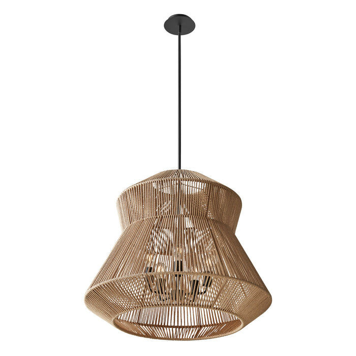 Justice Designs - ECO-8294-MBLK - Five Light Pendant - Eco - Matte Black