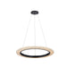 Justice Designs - FAB-8331-CREM-MBLK - LED Pendant - Textile - Matte Black