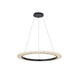 Justice Designs - FAB-8331-CREM-MBLK - LED Pendant - Textile - Matte Black