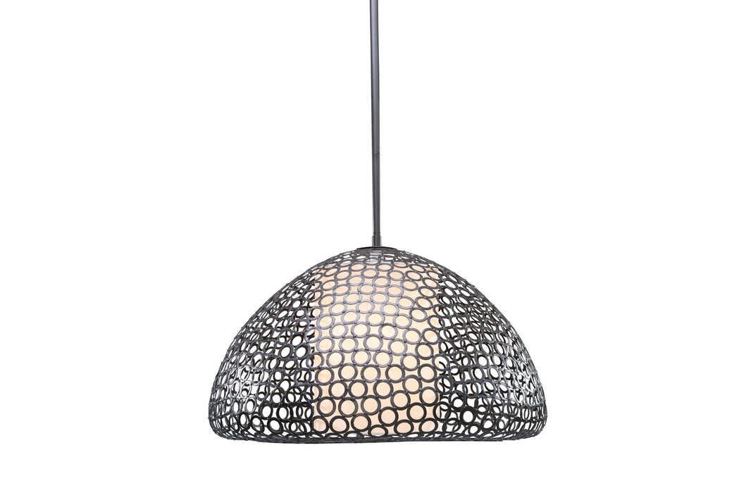 Justice Designs - NSH-8202-BZTO - Three Light Pendant - Bronzato