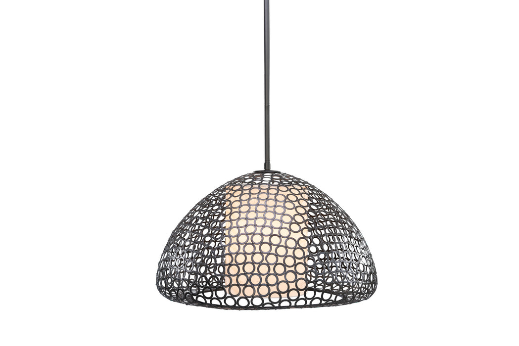 Justice Designs - NSH-8202-BZTO - Three Light Pendant - Bronzato