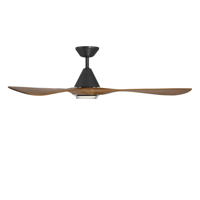 Modern Forms Fans - FR-D2504-60L-MB/DK - 60 Inch Ceiling Fan - Carve - Matte Black/Distressed Koa