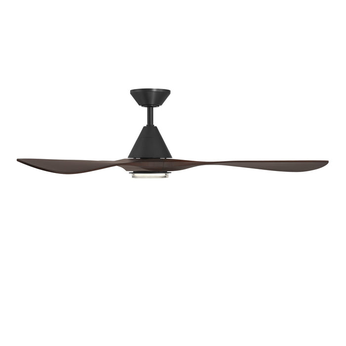 Modern Forms Fans - FR-D2504-60L-MB/DW - 60 Inch Ceiling Fan - Carve - Matte Black/Dark Walnut