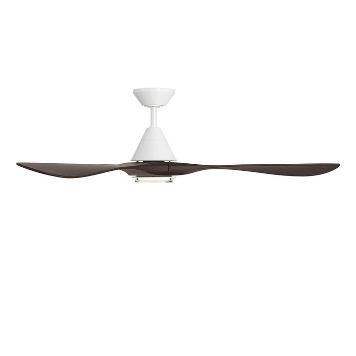 Modern Forms Fans - FR-D2504-60L-MW/DW - 60 Inch Ceiling Fan - Carve - Matte White/Dark Walnut