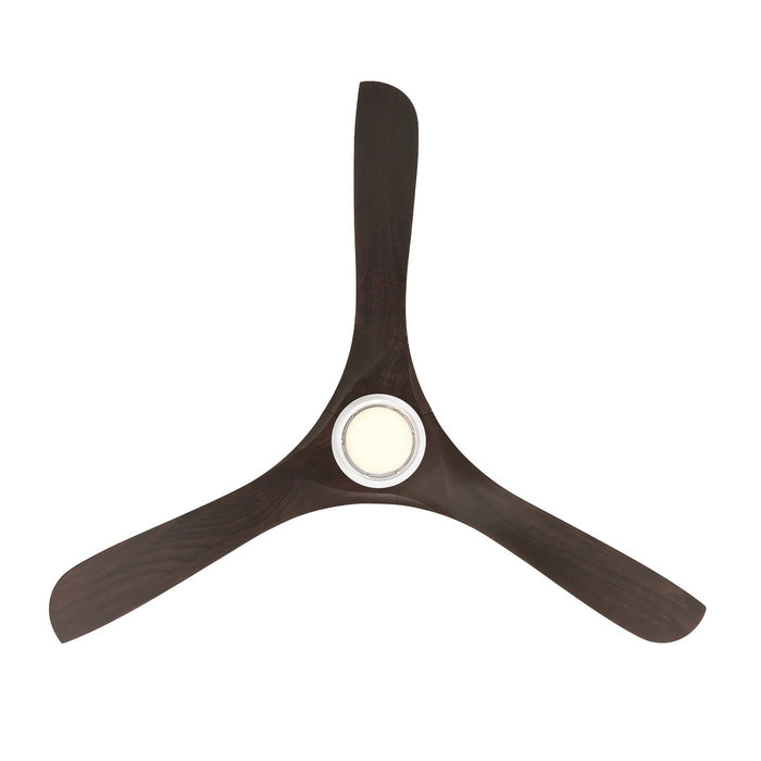 Modern Forms Fans - FR-D2504-60L-MW/DW - 60 Inch Ceiling Fan - Carve - Matte White/Dark Walnut