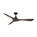 Modern Forms Fans - FR-D2504-60-MB/DW - 60 Inch Ceiling Fan - Carve - Matte Black/Dark Walnut