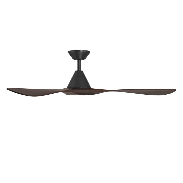 Modern Forms Fans - FR-D2504-60-MB/DW - 60 Inch Ceiling Fan - Carve - Matte Black/Dark Walnut