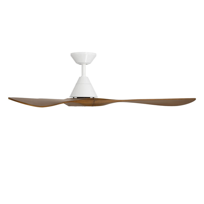 Modern Forms Fans - FR-D2504-60-MW/DK - 60 Inch Ceiling Fan - Carve - Matte White/Distressed Koa