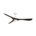Modern Forms Fans - FR-D2504-60-MW/DW - 60 Inch Ceiling Fan - Carve - Matte White/Dark Walnut
