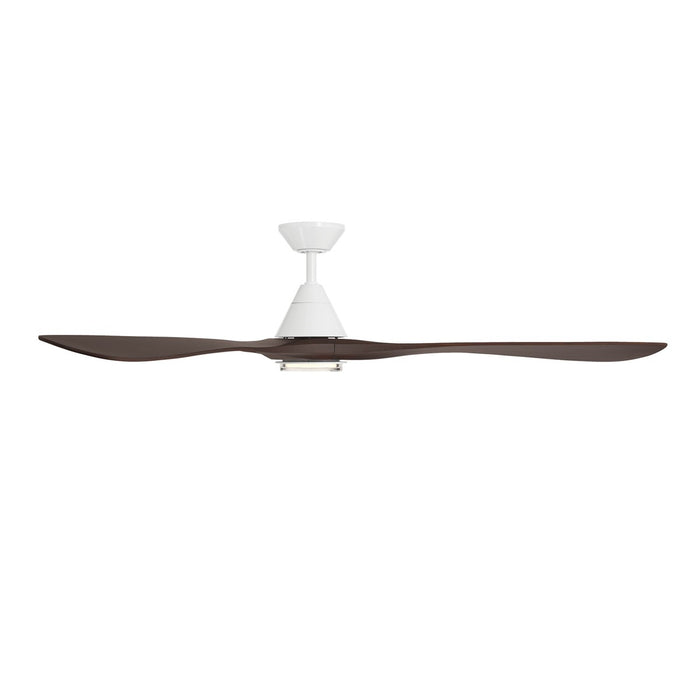 Modern Forms Fans - FR-D2504-72L-MW/DW - 72 Inch Ceiling Fan - Carve - Matte White/Dark Walnut