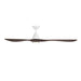 Modern Forms Fans - FR-D2504-72L-MW/DW - 72 Inch Ceiling Fan - Carve - Matte White/Dark Walnut