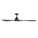 Modern Forms Fans - FR-D2504-72-MB/DW - 72 Inch Ceiling Fan - Carve - Matte Black/Dark Walnut