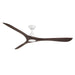 Modern Forms Fans - FR-D2504-72-MW/DW - 72 Inch Ceiling Fan - Carve - Matte White/Dark Walnut