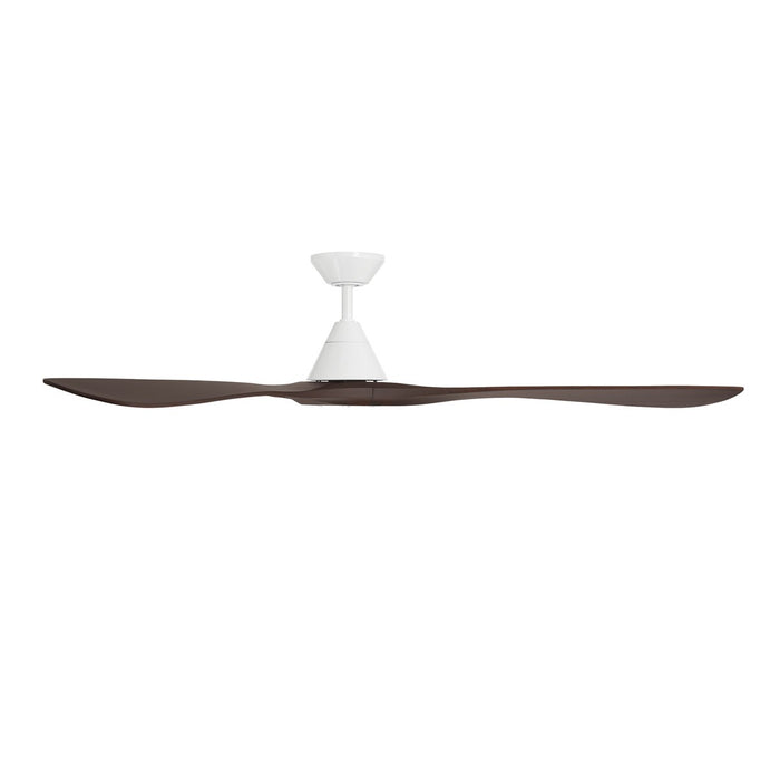 Modern Forms Fans - FR-D2504-72-MW/DW - 72 Inch Ceiling Fan - Carve - Matte White/Dark Walnut