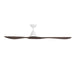 Modern Forms Fans - FR-D2504-72-MW/DW - 72 Inch Ceiling Fan - Carve - Matte White/Dark Walnut