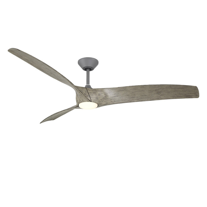 Modern Forms Fans - FR-W2006-72L-GH/WW - 72 Inch Ceiling Fan - Zephyr - Graphite/Weathered Wood