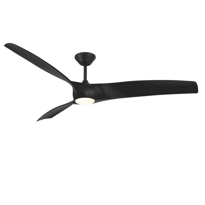 Modern Forms Fans - FR-W2006-72L-MB - 72 Inch Ceiling Fan - Zephyr - Matte Black