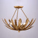 Vaxcel - C0319 - Three Light Semi-Flush Mount - Ozette - Painted Gold