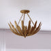 Vaxcel - C0319 - Three Light Semi-Flush Mount - Ozette - Painted Gold