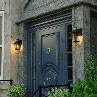 Vaxcel - T0781 - One Light Outdoor Motion Sensor Wall Light - Garfield Park - Textured Black