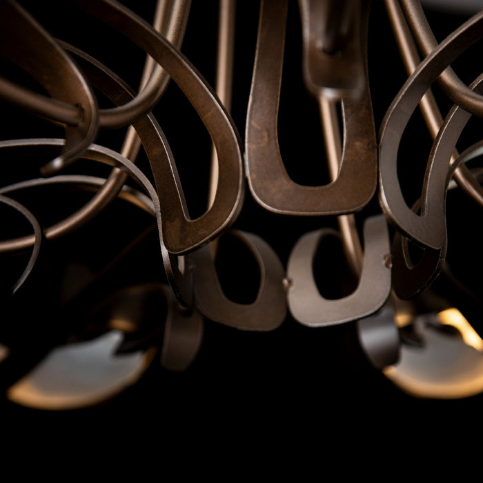 Hubbardton Forge - 101320-SKT-05-BB0823 - Seven Light Chandelier - Parasol - Bronze