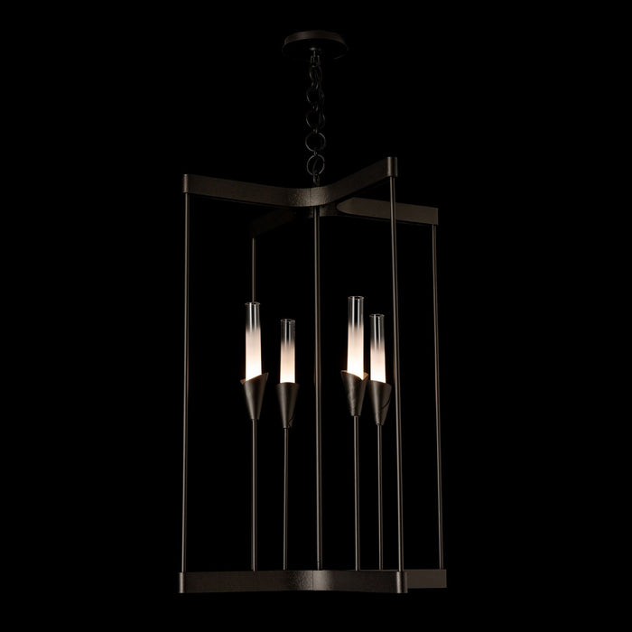 Hubbardton Forge - 101700-SKT-14-WC0821 - Four Light Chandelier - Lilium - Oil Rubbed Bronze