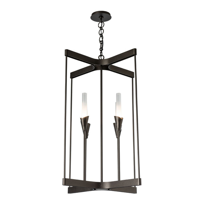 Hubbardton Forge - 101700-SKT-14-WC0821 - Four Light Chandelier - Lilium - Oil Rubbed Bronze