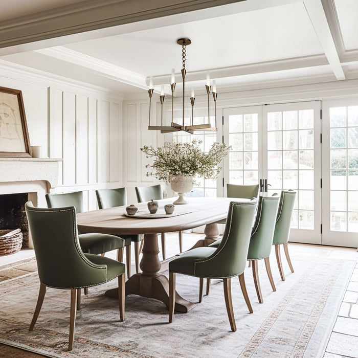 Hubbardton Forge - 101702-SKT-86-WC0821 - Six Light Chandelier - Lilium - Modern Brass