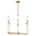 Hubbardton Forge - 101702-SKT-86-WC0821 - Six Light Chandelier - Lilium - Modern Brass