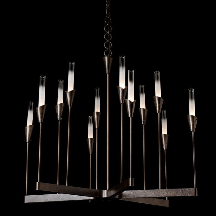 Hubbardton Forge - 101706-SKT-07-WC0821 - 12 Light Chandelier - Lilium - Dark Smoke