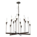 Hubbardton Forge - 101706-SKT-07-WC0821 - 12 Light Chandelier - Lilium - Dark Smoke