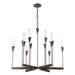 Hubbardton Forge - 101706-SKT-07-WC0821 - 12 Light Chandelier - Lilium - Dark Smoke