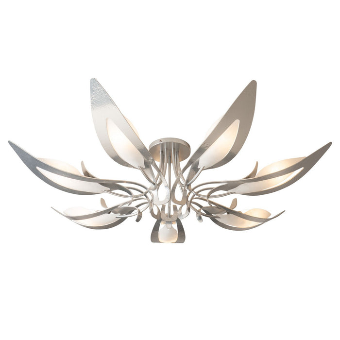 Hubbardton Forge - 121320-SKT-85-BB0823 - Seven Light Semi-Flush Mount - Parasol - Sterling