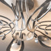 Hubbardton Forge - 121320-SKT-85-BB0823 - Seven Light Semi-Flush Mount - Parasol - Sterling