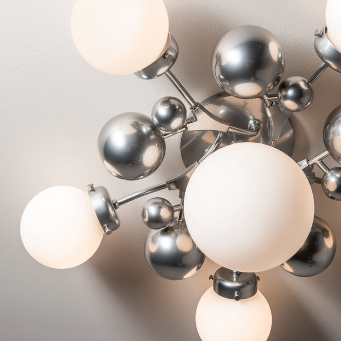 Hubbardton Forge - 128716-SKT-85-GG0639 - Six Light Semi-Flush Mount - Sprig - Sterling