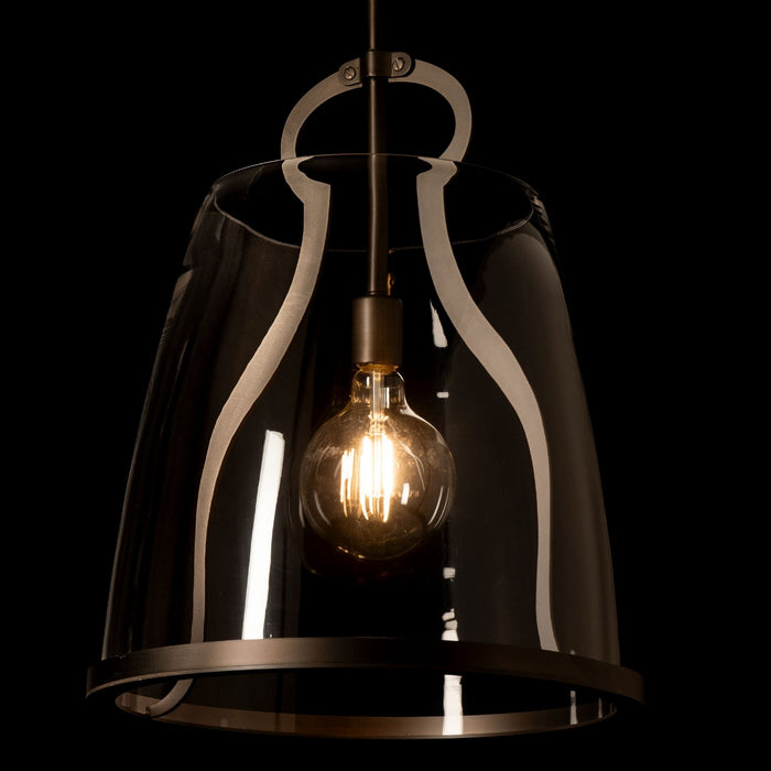 Hubbardton Forge - 131066-SKT-MULT-07-ZM0819 - One Light Pendant - Caliper - Dark Smoke