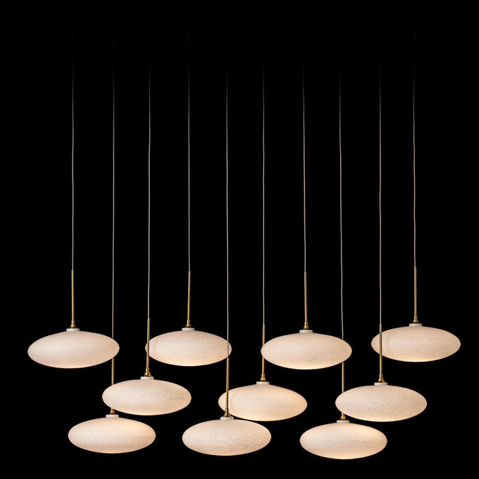 Hubbardton Forge - 131148-SKT-STND-86-GS0818 - LED Pendant - Clouds - Modern Brass