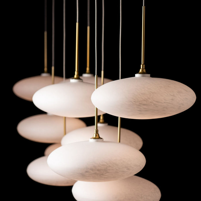 Hubbardton Forge - 131148-SKT-STND-86-GS0818 - LED Pendant - Clouds - Modern Brass