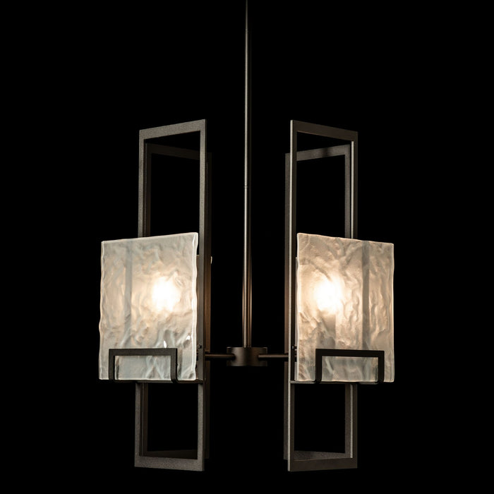 Hubbardton Forge - 131550-SKT-MULT-14-FD0836 - Four Light Pendant - Geo - Oil Rubbed Bronze