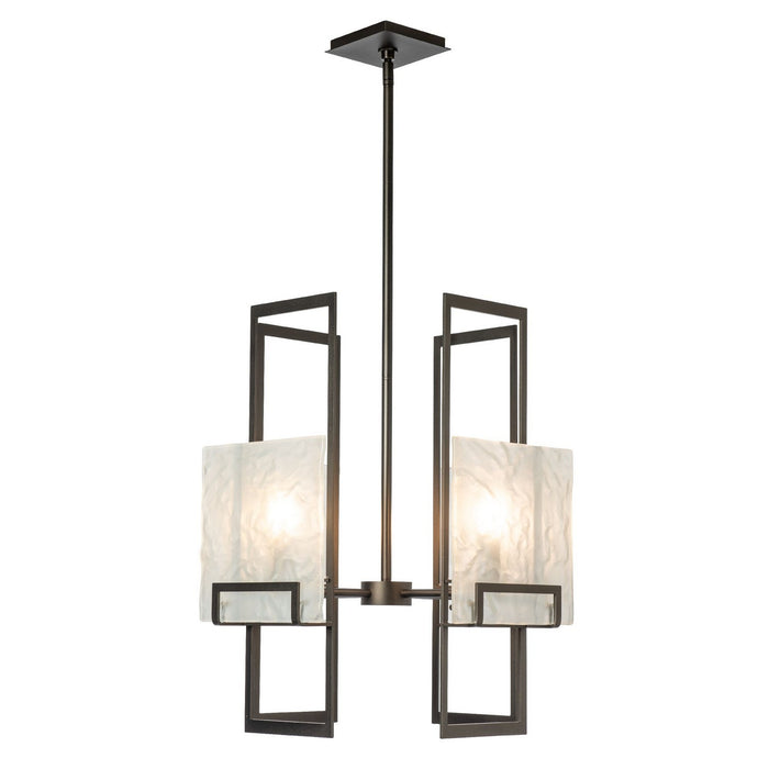 Hubbardton Forge - 131550-SKT-MULT-14-FD0836 - Four Light Pendant - Geo - Oil Rubbed Bronze