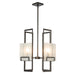 Hubbardton Forge - 131550-SKT-MULT-14-FD0836 - Four Light Pendant - Geo - Oil Rubbed Bronze