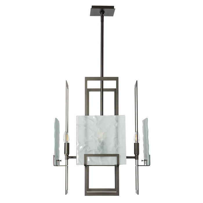 Hubbardton Forge - 131550-SKT-MULT-14-FD0836 - Four Light Pendant - Geo - Oil Rubbed Bronze