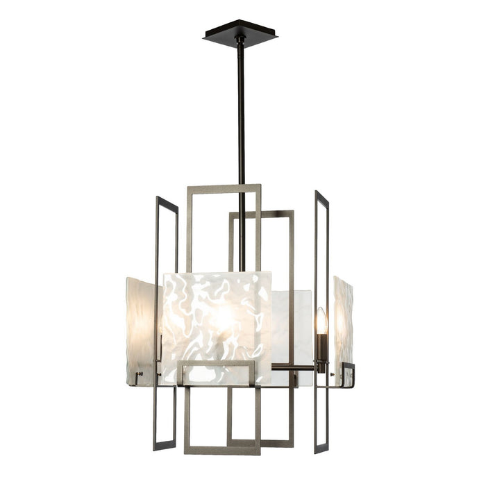 Hubbardton Forge - 131550-SKT-MULT-14-FD0836 - Four Light Pendant - Geo - Oil Rubbed Bronze