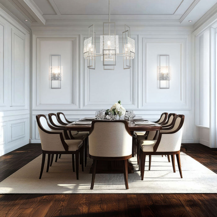 Hubbardton Forge - 131552-SKT-MULT-85-ZM0836 - Six Light Pendant - Geo - Sterling