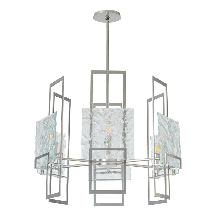 Hubbardton Forge - 131552-SKT-MULT-85-ZM0836 - Six Light Pendant - Geo - Sterling