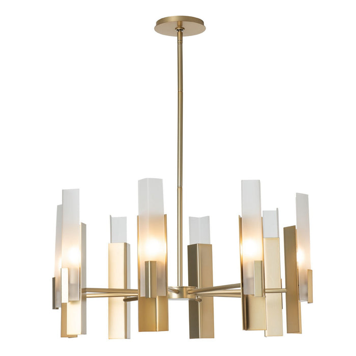 Hubbardton Forge - 132045-SKT-MULT-86-FD0828 - Eight Light Pendant - Summit - Modern Brass