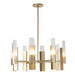 Hubbardton Forge - 132045-SKT-MULT-86-FD0828 - Eight Light Pendant - Summit - Modern Brass